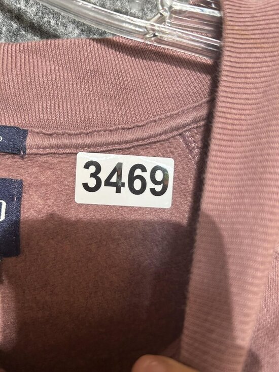 Gap Sweatshirt Mens XL Pink Oversized Fleece Crewneck Pullover Basic Solid - Picture 6 of 8